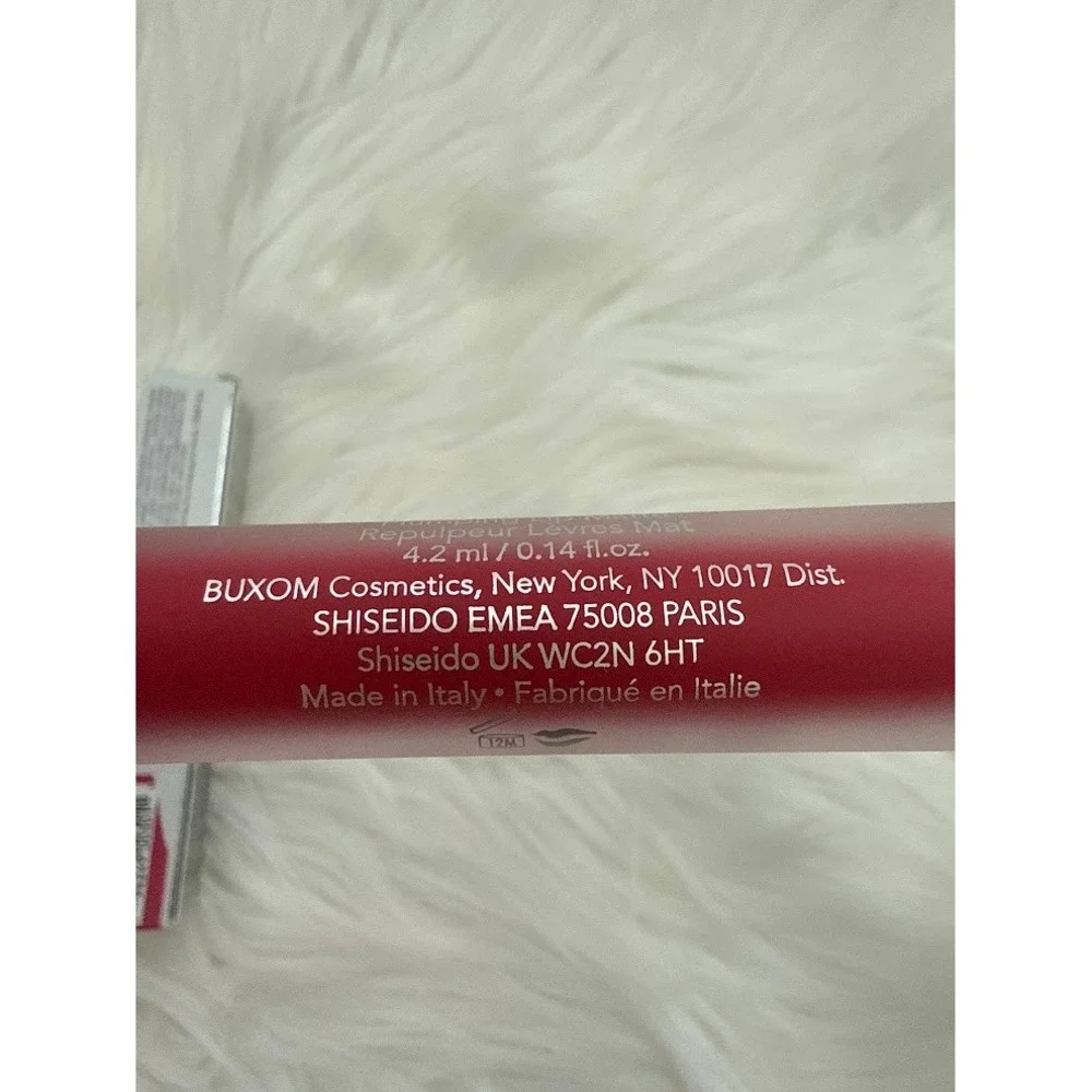 Buxom Full-On Plumping Lip Matte Hit The Beach Red Liquid Lipstick New